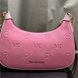 Michael Kors Embossed Pink Shoulder Bag